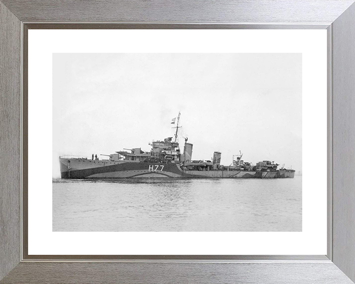 HMS Boreas H77 Royal Navy B class destroyer Photo Print or Framed Print - Hampshire Prints