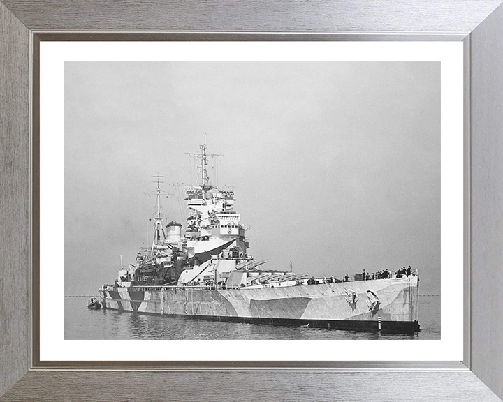 HMS Howe 32 Royal Navy King George V class battleship Photo Print or Framed Print - Hampshire Prints