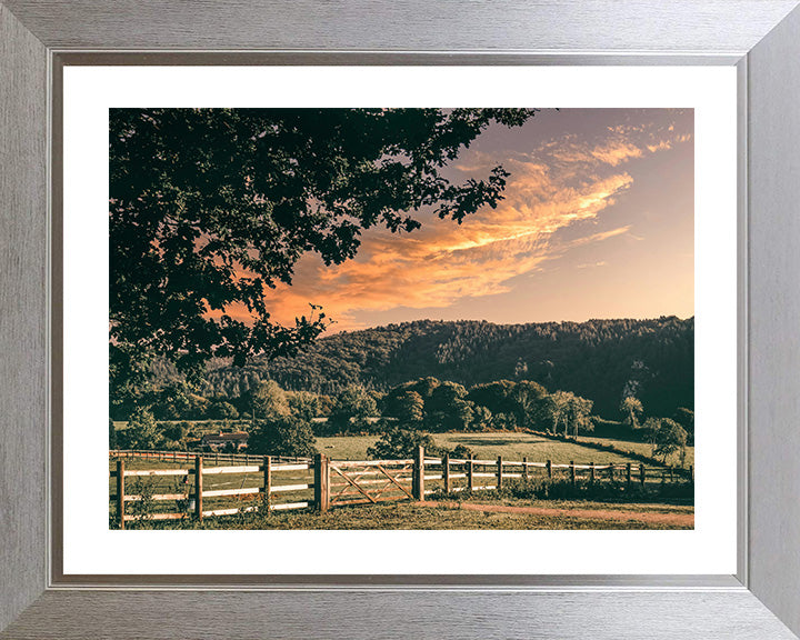 Calstock Cornwall at sunset Photo Print - Canvas - Framed Photo Print - Hampshire Prints