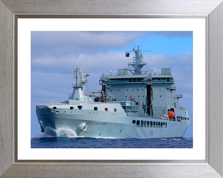 RFA Tidespring A136 | Photo Print | Framed Print | Tide class | Tanker | Royal Fleet Auxiliary Hampshire Prints 10 x 8 Silver Frame Yes