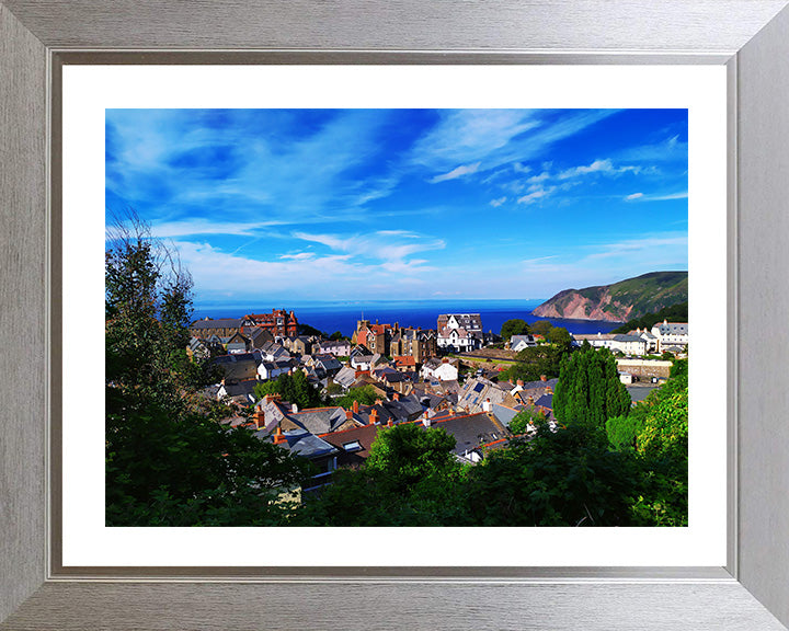 Blue skies above Lynmouth Dorset Photo Print - Canvas - Framed Photo Print - Hampshire Prints