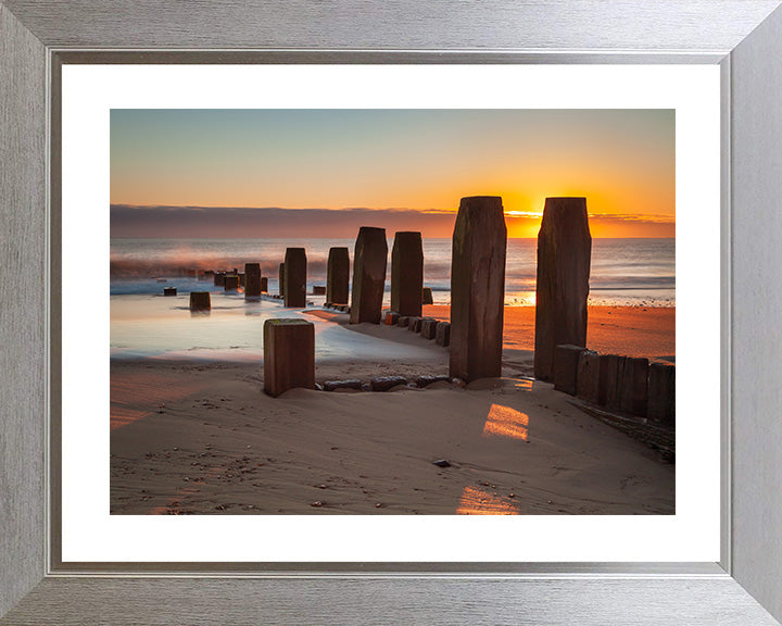 Walcott Beach Norfolk at sunset Photo Print - Canvas - Framed Photo Print - Hampshire Prints