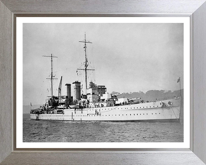 HMS Exeter (68) Royal Navy York Class heavy cruiser Photo Print or Framed Print - Hampshire Prints
