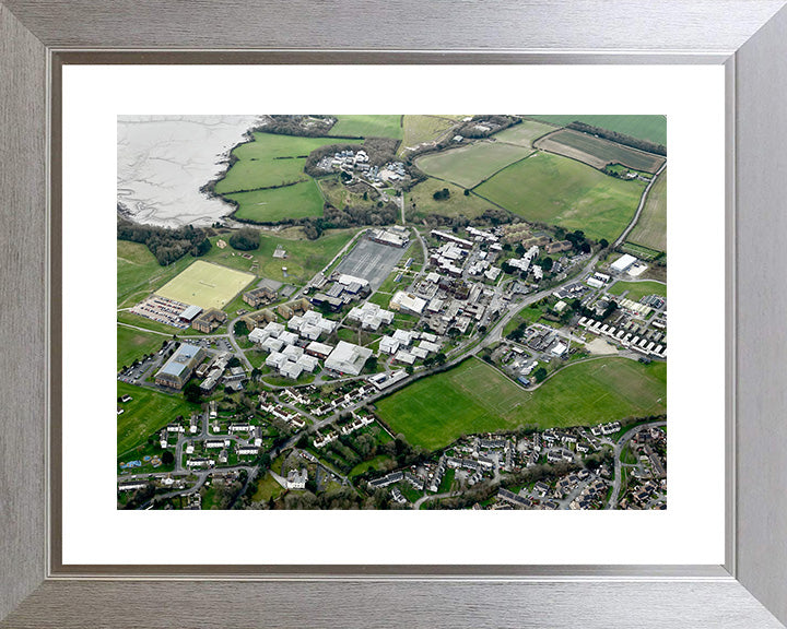 HMS Raleigh Royal Navy basic training establishment Aerial Photo Print or Framed Photo Print - Hampshire Prints