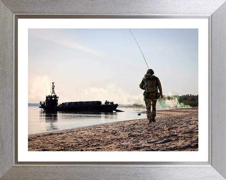 Royal Marines beach Landing Portrait | Photo Print | Framed Print | Military | Commando | Wall Art | Decor | Photography | RM Hampshire Prints