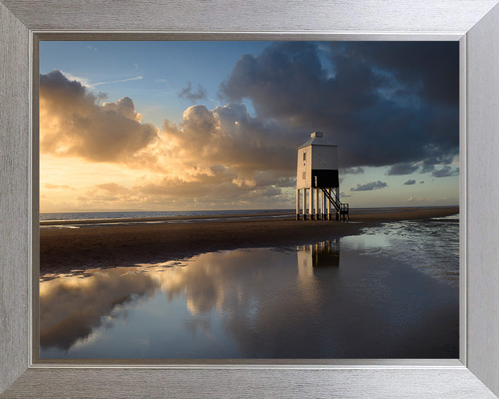 Burnham-on-sea Low Lighthouse at sunset Photo Print - Canvas - Framed Photo Print - Hampshire Prints