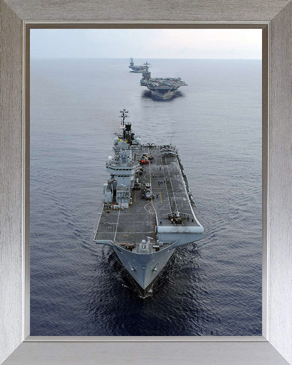 HMS Illustrious R06 Royal Navy Invincible class Aircraft Carrier Photo Print or Framed Print - Hampshire Prints