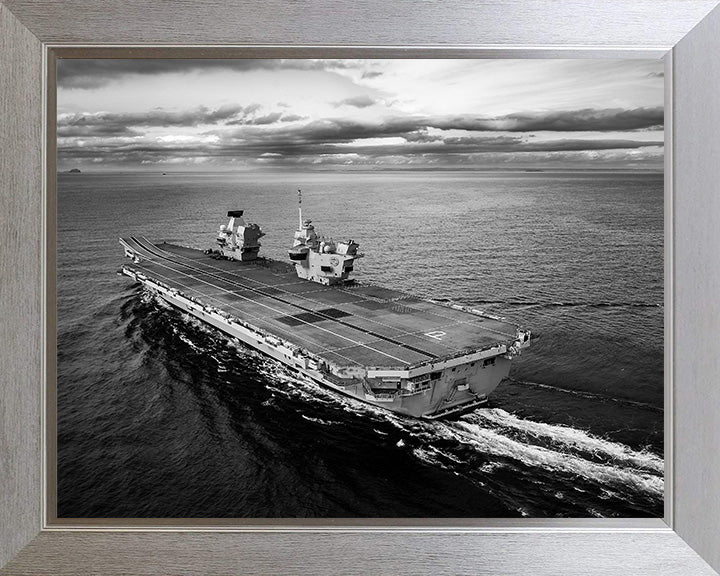 HMS Prince of Wales R09 Royal Navy Queen Elizabeth Class aircraft carrier Photo Print or Framed Print - Hampshire Prints