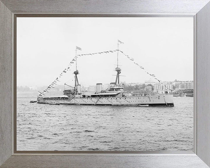HMS Inflexible (1907) Royal Navy Invincible class Battle cruiser Photo Print or Framed Photo Print - Hampshire Prints