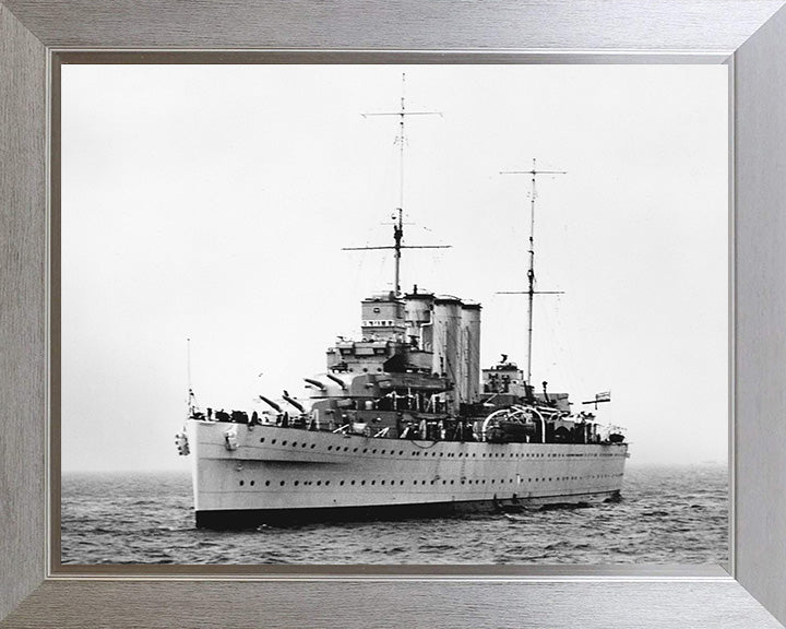 HMS Suffolk (55) Royal Navy County class heavy cruiser Photo Print or Framed Print - Hampshire Prints