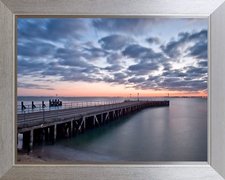 Shoeburyness pier Essex at sunset Photo Print - Canvas - Framed Photo Print - Hampshire Prints