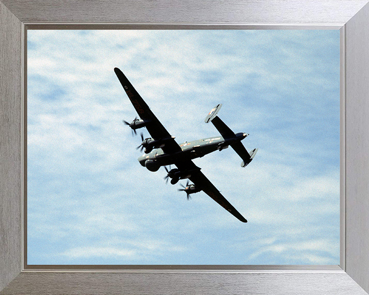 RAF Shackleton aircraft in flight | Photo Print | Framed Print | Military | Aircraft | Royal Air Force | Wall Art | Home Decor | Aviation | Photography Hampshire Prints 10 x 8 Silver Frame No