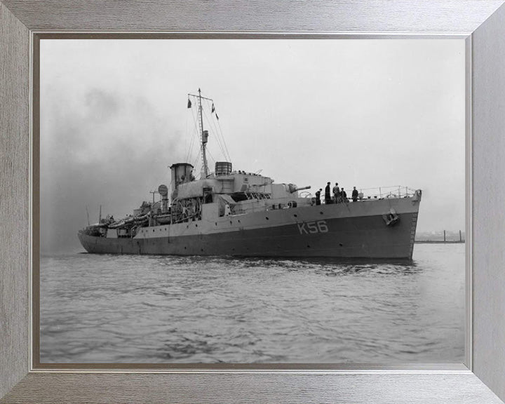 HMS Asphodel K56 Royal Navy Flower class corvette Photo Print or Framed Print - Hampshire Prints