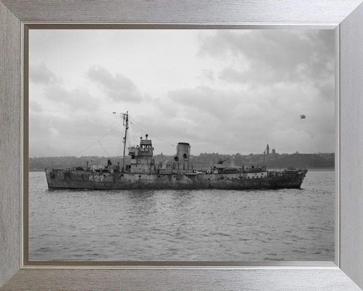 HMS Honeysuckle K27 Royal Navy Flower class corvette Photo Print or Framed Print - Hampshire Prints