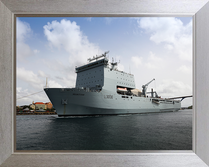 RFA Mounts Bay L3008 | Photo Print | Framed Print | Bay Class | Auxiliary Dock | Royal Fleet Auxiliary Hampshire Prints