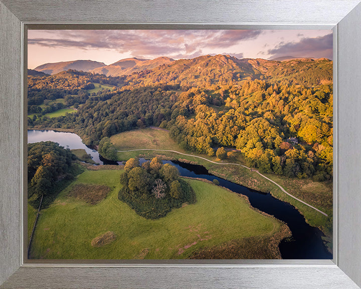 Elterwater the Lake District Cumbria from above Photo Print - Canvas - Framed Photo Print - Hampshire Prints