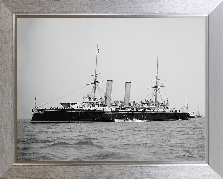 HMS Blake (1889) Royal Navy Blake class protected cruiser Photo Print or Framed Photo Print - Hampshire Prints