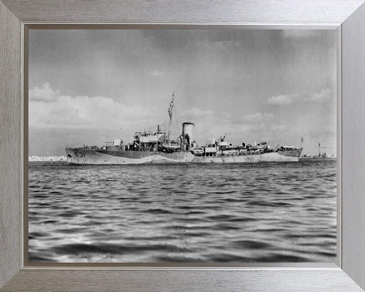 HMS Camellia K31 Royal Navy Flower class corvette Photo Print or Framed Print - Hampshire Prints