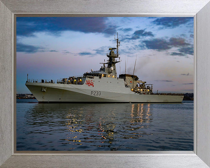 HMS Tamar P233 Royal Navy River class patrol vessel Photo Print or Framed Print - Hampshire Prints