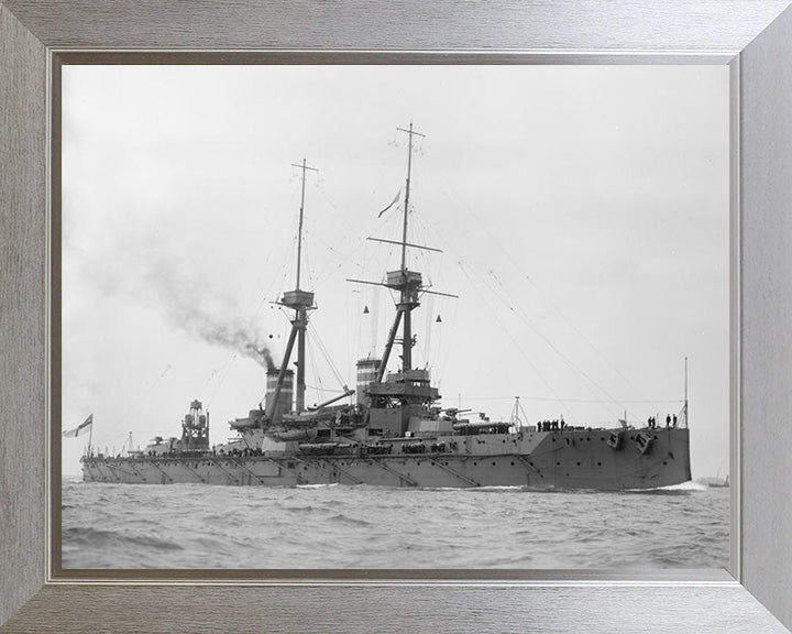 HMS Temeraire (1907) Royal Navy Bellerophon class dreadnought battleship Photo Print or Framed Print - Hampshire Prints