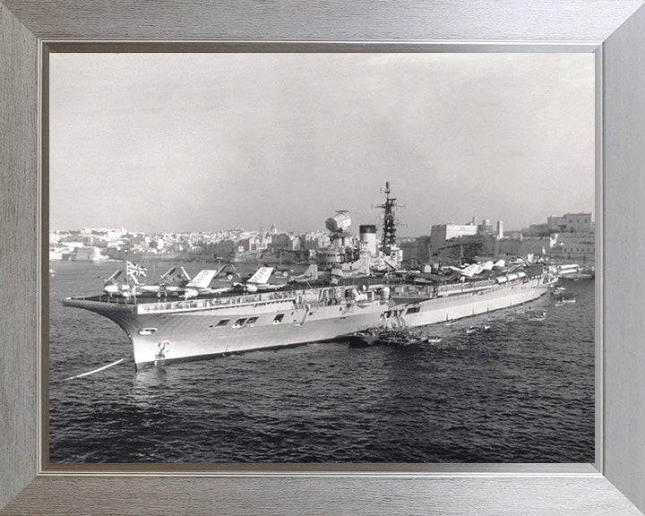 HMS Victorious R38 Royal Navy Illustrious class Aircraft Carrier Photo Print or Framed Print - Hampshire Prints