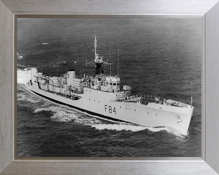 HMS Exmouth F84 Royal Navy Blackwood class frigate Photo Print or Framed Print - Hampshire Prints