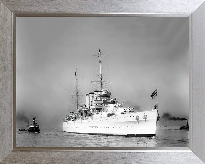 HMS Sussex (96) Royal Navy County class heavy cruiser Photo Print or Framed Print - Hampshire Prints