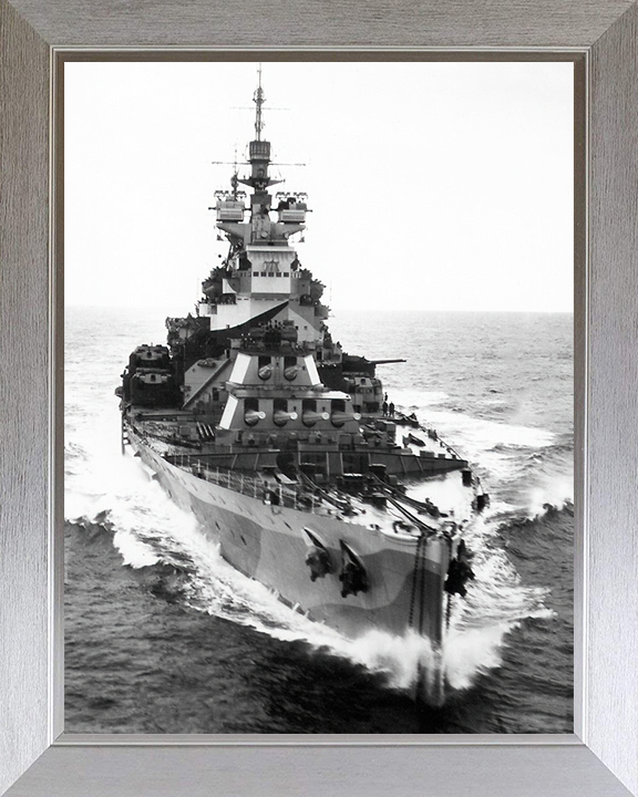 HMS Howe 32 Royal Navy King George V class battleship Photo Print or Framed Print - Hampshire Prints