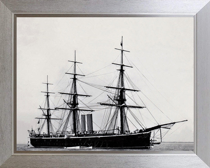 HMS Rover (1874) Royal Navy iron screw corvette Photo Print or Framed Print - Hampshire Prints