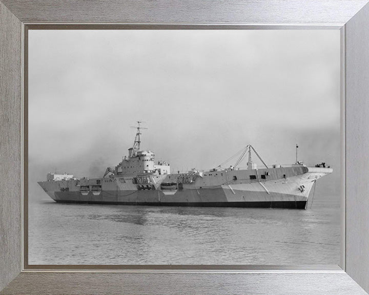 HMS Pioneer R76 Royal Navy Colossus class aircraft carrier Photo Print or Framed Print - Hampshire Prints