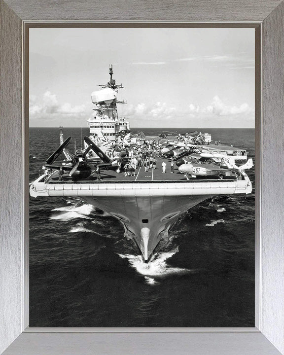 HMS Victorious R38 Royal Navy Illustrious class aircraft carrier Photo Print or Framed Print - Hampshire Prints