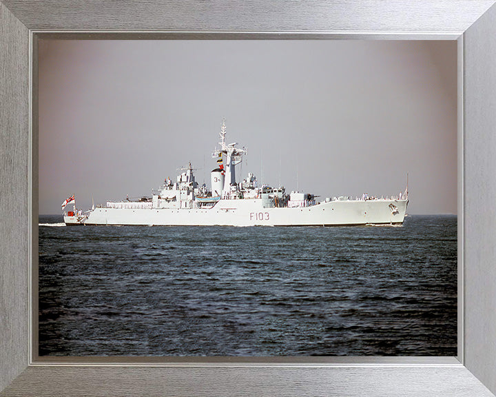 HMS Lowestoft F103 Royal Navy Rothesay class frigate Photo Print or Framed Print - Hampshire Prints