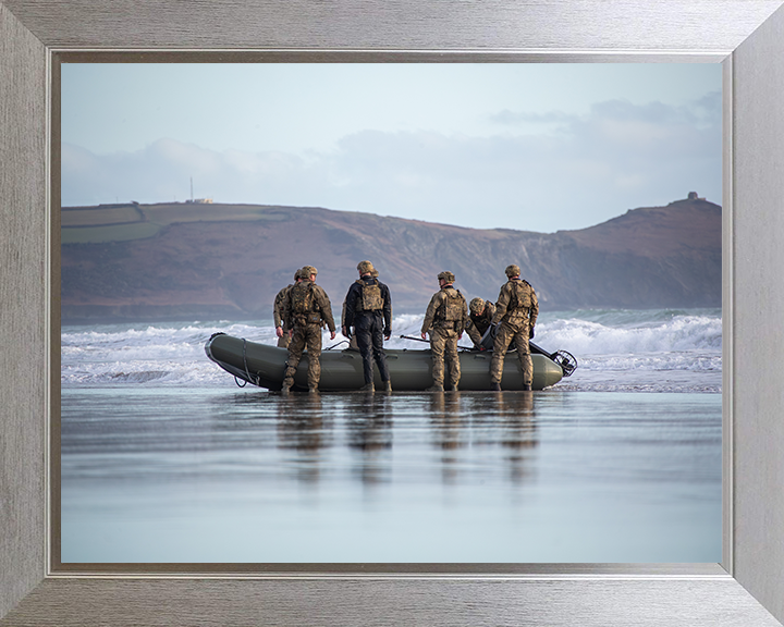 Royal Marines Commandos with Rigid Hull Inflatable Boat | Photo Print | Framed Print | Military | 47 Commando | Wall Art | Decor | Photography Hampshire Prints