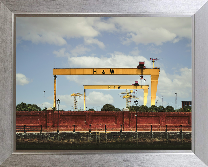 Harland & Wolff cranes Belfast Northern Ireland Photo Print - Canvas - Framed Photo Print - Hampshire Prints