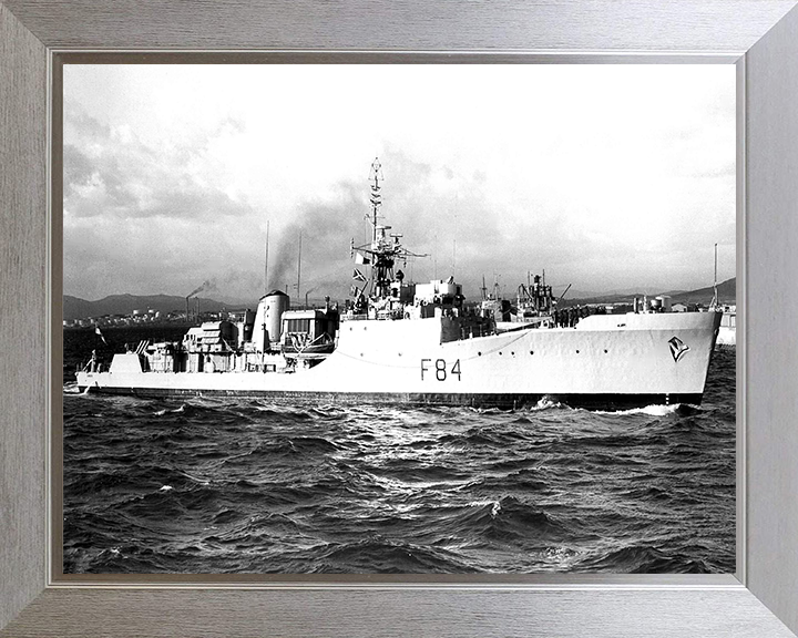 HMS Exmouth F84 Royal Navy Blackwood class frigate Photo Print or Framed Print - Hampshire Prints