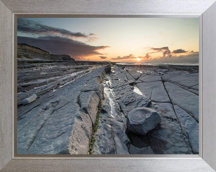 Kilve Beach Somerset at sunset Photo Print - Canvas - Framed Photo Print - Hampshire Prints
