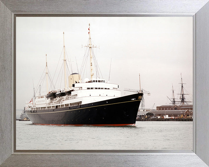 HMY Britannia Royal Yacht Leaving Portsmouth Photo Print or Framed Print - Hampshire Prints