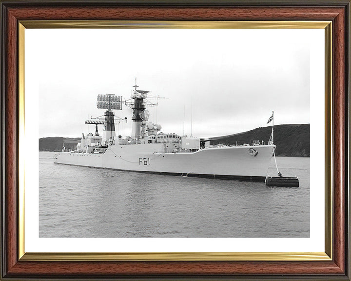 HMS Llandaff F61 Royal Navy Salisbury class Frigate Photo Print or Framed Print - Hampshire Prints