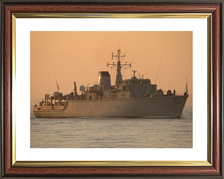 HMS Quorn M41 Royal Navy Hunt class mine countermeasures vessel Photo Print or Framed Print - Hampshire Prints