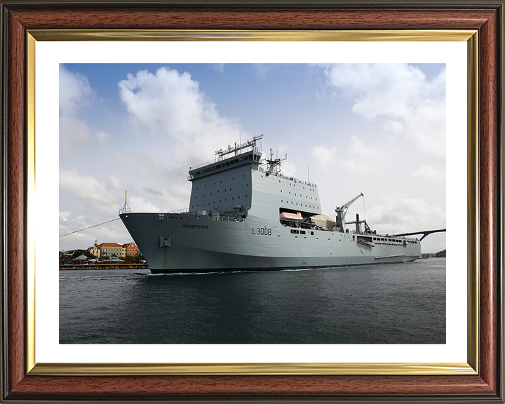 RFA Mounts Bay L3008 | Photo Print | Framed Print | Bay Class | Auxiliary Dock | Royal Fleet Auxiliary Hampshire Prints