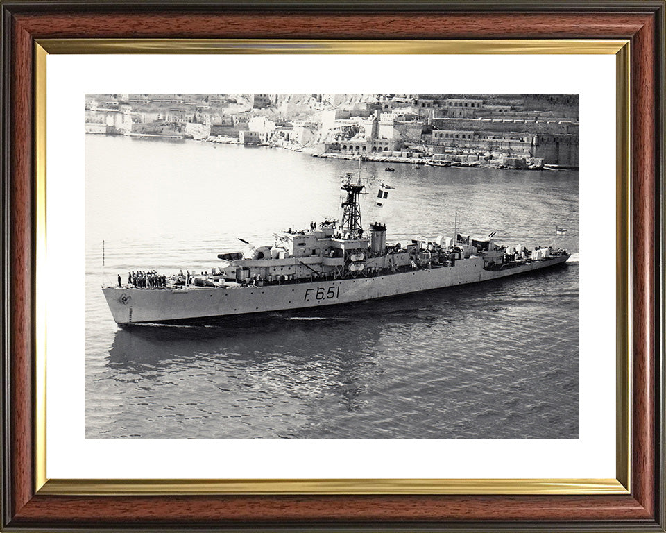 HMS Veryan Bay K651 Royal Navy Bay Class Frigate Photo Print or Framed Print - Hampshire Prints