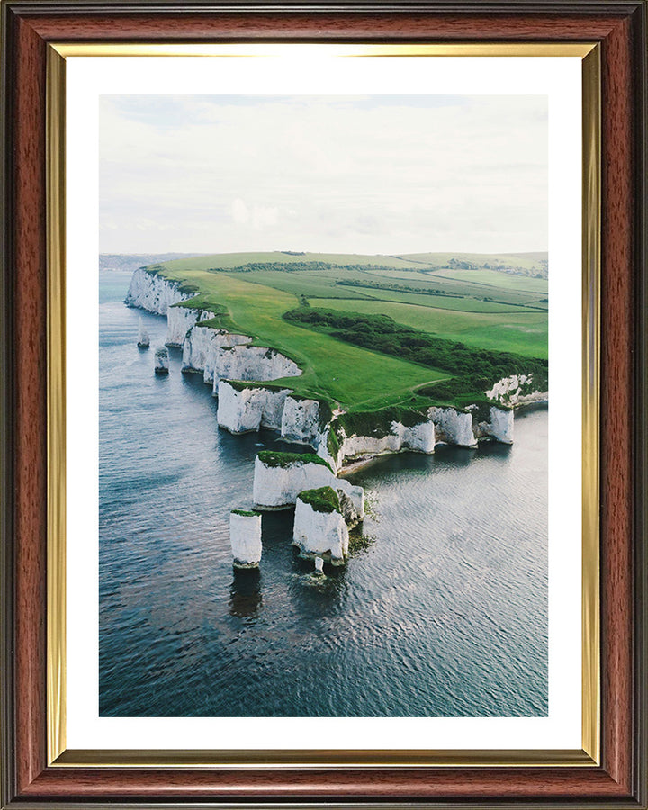 Old Harry Rocks Purbeck Dorset from above Photo Print - Canvas - Framed Photo Print - Hampshire Prints