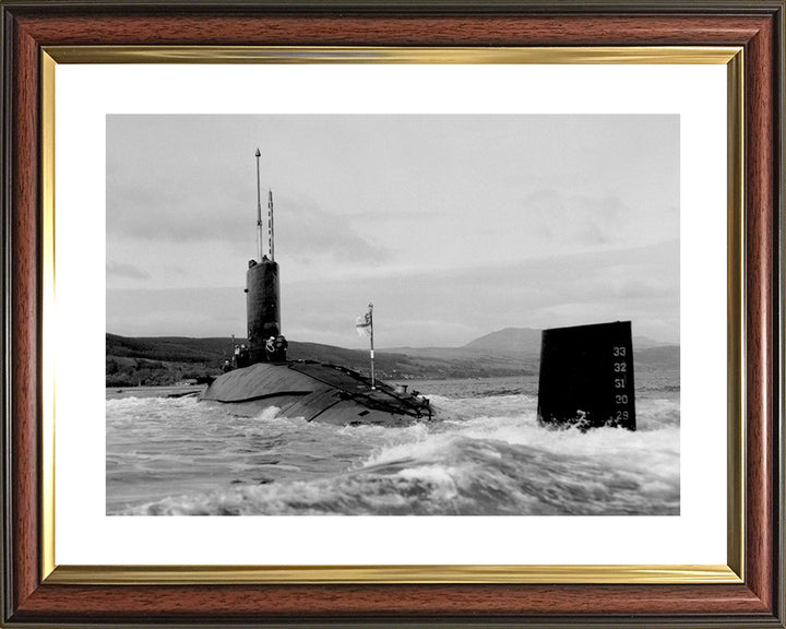 HMS Courageous S50 Royal Navy Valiant class Submarine Photo Print or Framed Print - Hampshire Prints