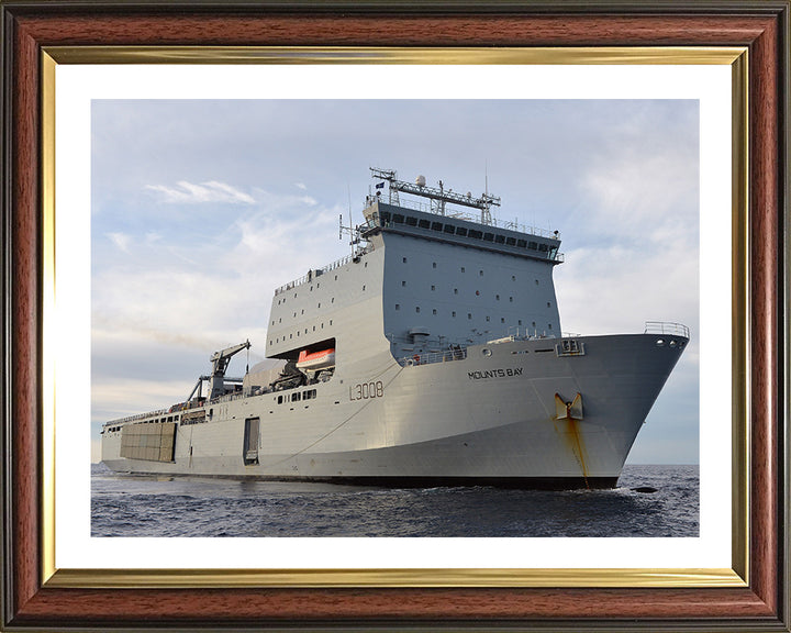 RFA Mounts Bay L3008 | Photo Print | Framed Print | Bay Class | Auxiliary Dock | Royal Fleet Auxiliary Hampshire Prints