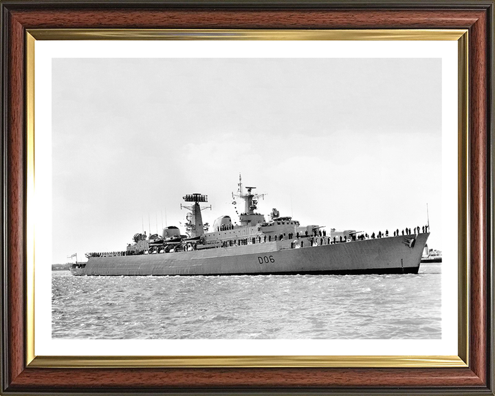 HMS Hampshire D06 Royal Navy County class destroyer Photo Print or Framed Print - Hampshire Prints