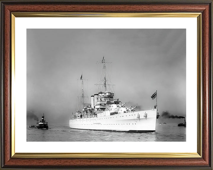 HMS Sussex (96) Royal Navy County class heavy cruiser Photo Print or Framed Print - Hampshire Prints