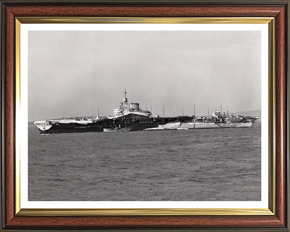 HMS Formidable 67 Royal Navy Illustrious class Aircraft Carrier Photo Print or Framed Print - Hampshire Prints