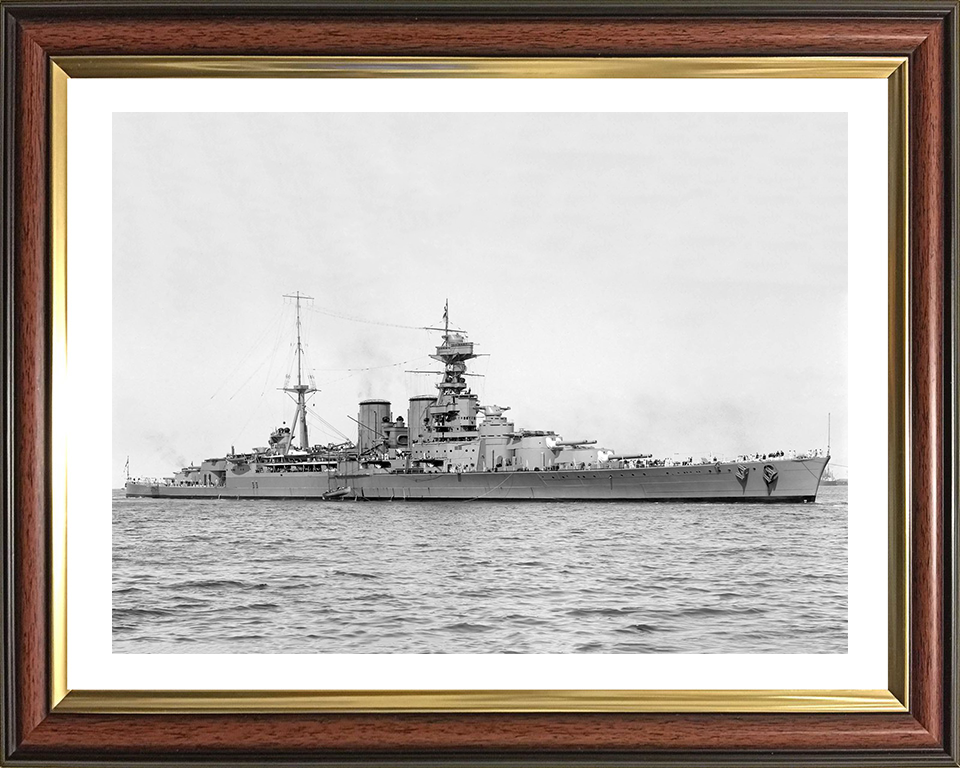 HMS Hood (51) | Photo Print | Framed Print | Admiral Class | Battlecruiser | Royal Navy Hampshire Prints
