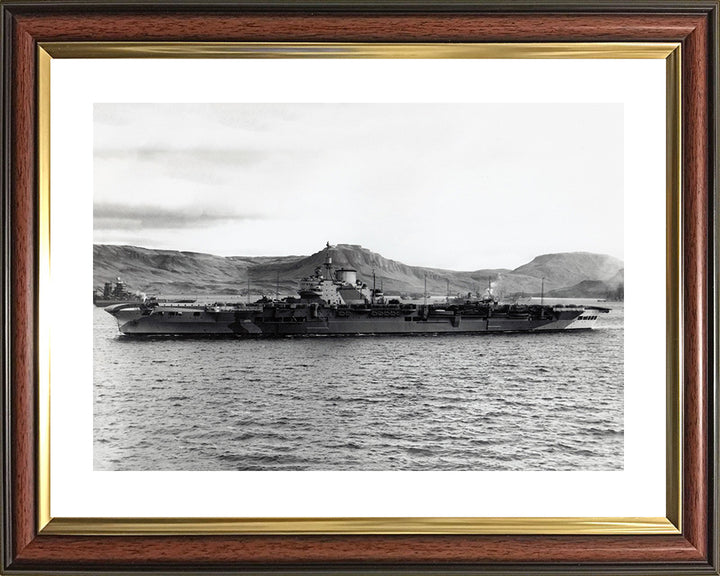 HMS Victorious R38 Royal Navy Illustrious class Aircraft Carrier Photo Print or Framed Print - Hampshire Prints