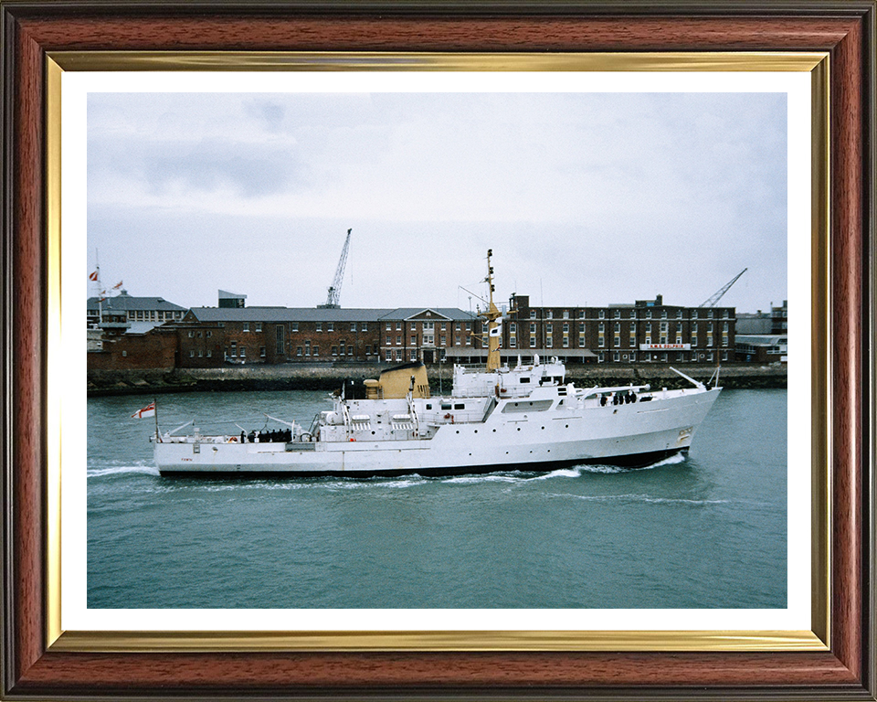 HMS Fawn A325 Royal Navy Bulldog class ship Photo Print or Framed Print - Hampshire Prints